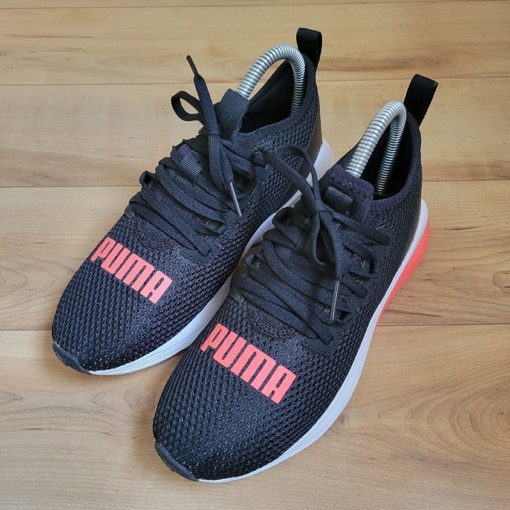 Puma Cell Vive Bright Running Shoes Womens Size 6 Black/Pink